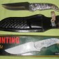CP Brand New Stainless Blade & Handle Hunting Knife With Leather Sheath CP-1024