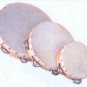 Church TAMBOURINES Set Of Three Single Row Jingles Goat Skin Heads CP Brand New
