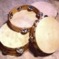 SIX Church TAMBOURINES Size 8" CP Brand New Single Row - FREE SHIP IN USA