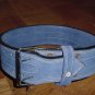 CP BRAND NEW POWER WEIGHT LIFTING BELTS BLUE HIGH QUALITY, ALL LEATHER FREE SHIP