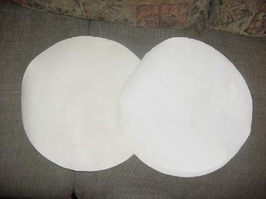 Two New 30" Dia Natural Calf Cow Skin Heads 1st Quality - CP MADE