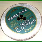 CP Brand New Bodhran Size 18" Hand Carved Natural Brown, Printed Name HAMILTON