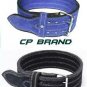 CP BRAND NEW POWER WEIGHT LIFTING BELTS BLUE OR BLACK HIGH QUALITY ALL LEATHER