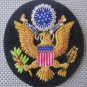 USA COAT OF ARM BADGES NEW HAND EMBROIDERED CP MADE - EXCELLENT QUALITY 3-1/2"