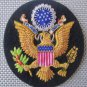 USA COAT OF ARM BADGES NEW HAND EMBROIDERED CP MADE - EXCELLENT QUALITY 3-1/2"