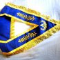 MASONIC REGALIA SET MASTER MASON APRON COLLAR CUFFS & GLOVES PAIR BLUE CP MADE