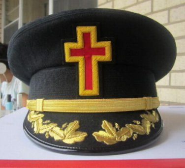 NEW MASONIC REGALIA KNIGHT TEMPLAR HATS - CP MADE - ALL SIZES - FREE SHIP IN USA