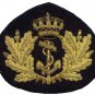 NETHERLANDS NAVY OFFICER HAT CAP BADGE NEW HAND EMBROIDERED CP MADE