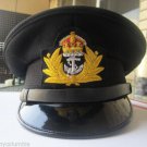 ROYAL UK NAVY OFFICERS HAT CAP BLACK NEW KING CROWN BADGE MOST SIZES HI QUALITY
