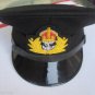 ROYAL UK NAVY OFFICERS HAT CAP BLACK NEW KING CROWN BADGE MOST SIZES HI QUALITY
