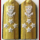 NEW US COAST GUARD Shoulder Boards ADMIRAL 4 Stars Pair - Hi Quality - CP MADE