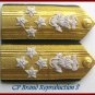 NEW US COAST GUARD Shoulder Boards ADMIRAL 4 Stars Pair - Hi Quality - CP MADE