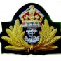 NEW UK ROYAL NAVY OFFICER HAT CAP CAPT.ADMIRAL Bullion Badge KING CROWN CP MADE