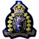 ROYAL CANADIAN MOUNTED POLICE KING CROWN BADGE NEW HAND EMBROIDERED CP MADE