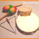 MARACAS * 2 TAMBOURINES * TRIANGLE * NEW DEAL * CP BRAND NEW - Quality Sounds