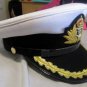 ROYAL NAVY OFFICERS HAT CAP CAPTAIN RANK WHITE NEW KING CROWN BADGE ALL SIZES