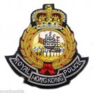 HONG KONG POLICE OFFICER HAT CAP BADGE NEW HAND EMBROIDERED CP MADE FREE SHIP US