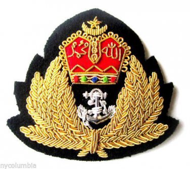 MALAYSIA NAVY OFFICER HAT CAP BADGE NEW HAND EMBROIDERED CP MADE