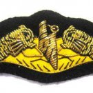 US NAVY SUBMARINE HAND EMBROIDERED NEW GOLD BULLION BADGE CP MADE Hi Quality