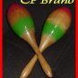 NEW WOODEN MARACAS PAIR LARGE SIZE CP BRAND Excellent Sound & Quality