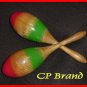 NEW WOODEN MARACAS PAIR SMALL SIZE CP BRAND 1st Quality - Best Sound