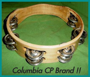 CP TAMBOURINES Double Row Jingles HEADLESS 8" Size - Free Ship USA - CP MADE