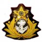 BRAZIL NAVY OFFICER HAT CAP BADGE NEW HAND EMBROIDERED FREE SHIP IN USA CP MADE