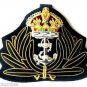 NEW UK ROYAL NAVY CHAPLAIN HAT CAP HAND EMBROIDERED KING CROWN BADGE CP MADE