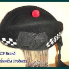 CP Brand New GLENGARRY KILT HAT w/o Badge BW Any SIZE - Superb Quality - CP Made
