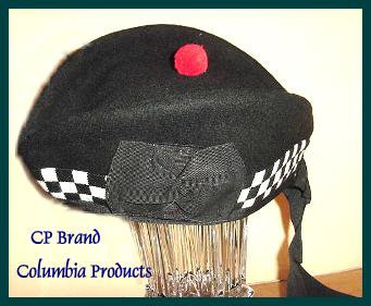CP Brand New GLENGARRY KILT HAT w/o Badge BW Any SIZE - Superb Quality - CP Made