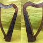 CP BRAND NEW 19 STRINGS HARP WITH LEVERS ROSEWOOD HAND CARVED FREE SHIP USA