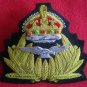 NEW ROYAL NAVY AIR SERVICE R.N.A.S. OFFICER Bullion Badge KING CROWN CP MADE