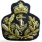 BRUNEI NAVY OFFICER ADMIRAL HAT CAP BADGE NEW HAND EMBROIDERED CP MADE