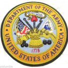 DEPARTMENT OF ARMY HAND EMBROIDENEW GOLD BULLION BADGE CP MADE 4.5" Diameter DEPARTMENT OF ARMY HAND EMBROIDENEW GOLD BULLION BADGE CP MADE 4.5" Diameter