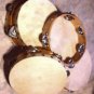 SIX Church TAMBOURINES Size 8" CP Brand New Single Row Jingles FREE SHIP IN USA