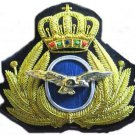 GREEK AIR FORCE PILOT HAT CAP BADGE NEW - HAND EMBROIDERED - CP MADE GREEK AIR FORCE PILOT HAT CAP BADGE NEW - HAND EMBROIDERED - CP MADE