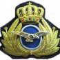 GREEK AIR FORCE PILOT HAT CAP BADGE NEW - HAND EMBROIDERED - CP MADE