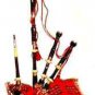 CP BRAND EBONY BLACK WOOD SCOTTISH HIGHLANDER ENGRAVED BAGPIPE PROFESSINAL SET