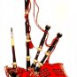 CP BRAND EBONY BLACK WOOD SCOTTISH HIGHLANDER ENGRAVED BAGPIPE PROFESSINAL SET