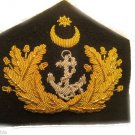 TURKEY NAVY OFFICER HAT CAP BADGE NEW HAND EMBROIDERED CP MADE FREE SHIP IN USA TURKEY NAVY OFFICER HAT CAP BADGE NEW HAND EMBROIDERED CP MADE FREE SHIP IN USA