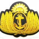 ARGENTINA NAVY OFFICER HAT CAP BADGE NEW HAND EMBROIDERED CP MADE FREE SHIP USA ARGENTINA NAVY OFFICER HAT CAP BADGE NEW HAND EMBROIDERED CP MADE FREE SHIP USA