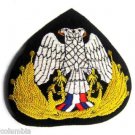 SERBIA NAVY OFFICER HAT CAP BADGE NEW HAND EMBROIDERED CP MADE FREE SHIP USA SERBIA NAVY OFFICER HAT CAP BADGE NEW HAND EMBROIDERED CP MADE FREE SHIP USA