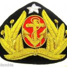 INDONESIA NAVY OFFICER HAT CAP BADGE NEW CP HAND MADE - FREE SHIP IN USA