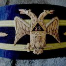 32nd Degree Mason Wings Down Hand Embroidered Cap Hat New Size 58 - CP MADE