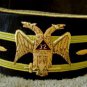 32nd Degree Mason Wings Down Hand Embroidered Cap Hat New Size 58 - CP MADE