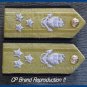 NEW US COAST GUARD Shoulder Boards VICE ADMIRAL 3 Stars Pair Hi Quality CP MADE