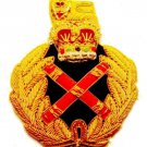 ROYAL ARMY GENERAL CAP HAT Bullion Badge QUEEN CROWN FREE SHIP IN USA CP MADE