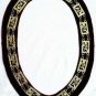 REGALIA MASONIC CALANTHE DRESS METAL CHAIN COLLAR - CP MADE ON BLACK VELVET