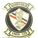 VIETNAM WAR US MARINE VMFA-115 SILVER EAGLES BADGE Hand Embroidered - CP MADE VIETNAM WAR US MARINE VMFA-115 SILVER EAGLES BADGE Hand Embroidered - CP MADE