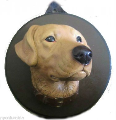 Hand Painted Dog Face Wall Plaque Hanging CP MADE Best quality Free SHIP No. 11